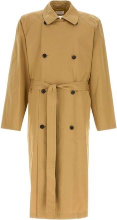 The Row Beige Katoenen Kold Trenchcoat