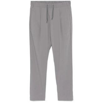 Herno Training Trousers, female, Gray, Size: XL Tapered Track Pants