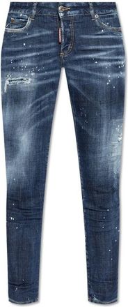 Dsquared2 Distressed Slim Fit Jeans With Mid-Rise Waist