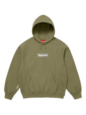 SUPREME box logo hooded sweatshirt - Green