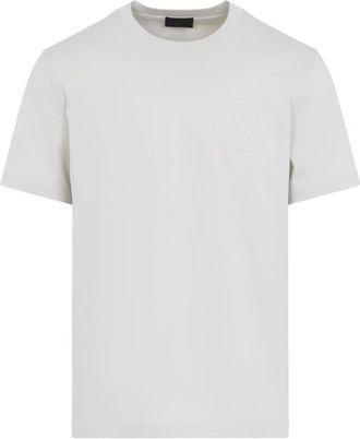 Moncler Light Grey Crew Neck T-Shirt