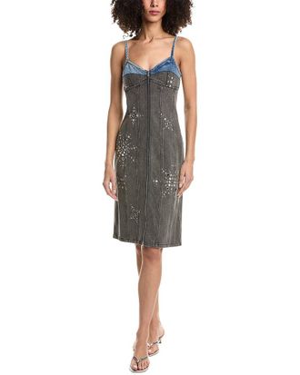 3.1 Phillip Lim Liberty Two-Toned Denim Slip Dress