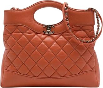 Chanel Pre-owned 31 Satchel - Dames - Vintage Handtas - Bruin - ONE Size - Leer - Vintage