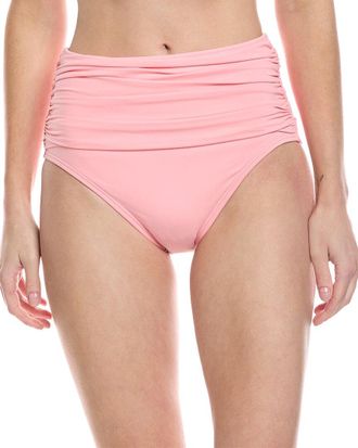 Kate Spade New York Kate Spade New York Shirred High-Waist Bikini Bottom