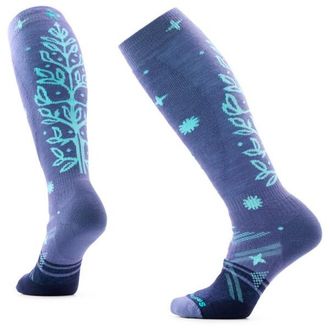 Smartwool Ski Full Cushion Ice Blossom OTC Socks Skisocken f&uuml;r Damen | blau