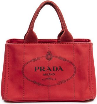 Prada Medium Canapa Tote Handtas