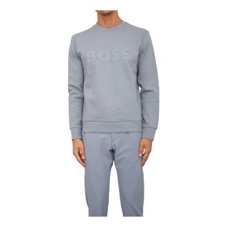HUGO BOSS Hoodies & sweatvesten, Heren, Grijs, XL, Katoen, Salbo Sweatshirt