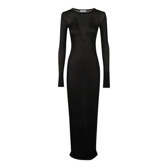 7 For All Mankind Fitted Dress in Viscose - Dames - Jurken - Zwart - Maat: XS Viscose