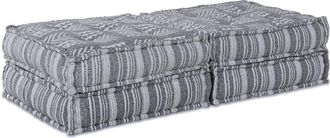 vidaXL Vidaxl - Cushion 2 pcs Light Grey 70 x 70 x 36 cm Polyester