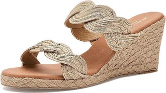 Andr&eacute; Assous Nolita Twist Womens Sandals Natural/Platino : 10 M, Synthetic