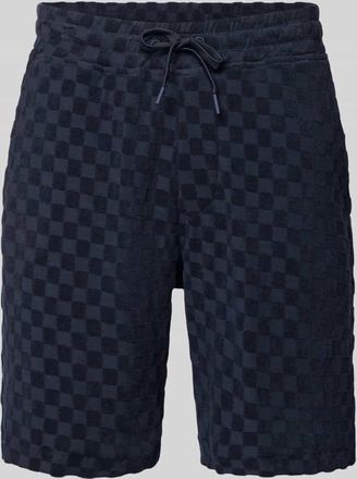 Lindbergh Lindbergh Regular Fit Shorts mit Label-Patch in Dunkelblau, Gr&ouml;&szlig;e XXL