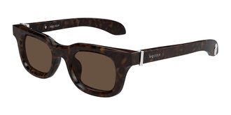 Alexander McQueen AM0547S Asian Fit 002 Mens Sunglasses Tortoiseshell Size 46 - Free RX Lenses - Free RX Lenses
