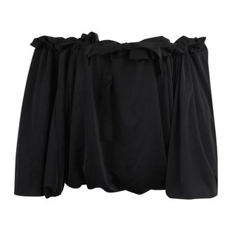 Patou Dames, Blouses & Shirts, Zwart, Maat: XS Katoen