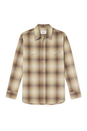 Nn.07 Ricky 50005 Checked Organic Cotton Western Shirt