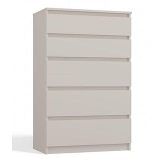Topeshop Aster T5 C&oacute;moda Contempor&aacute;nea Para Dormitorio/sal&oacute;n/oficina 40x70x109.5 5 Cajones Unidad De Almacenamiento Chif&oacute;n