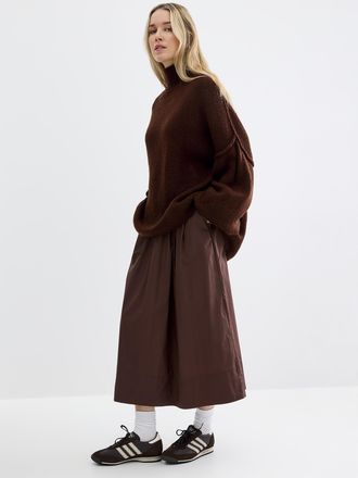 Contemporaine Womens Reverse seams oversized sweater