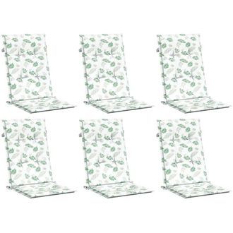 vidaXL Furniture Limited - Cojines De Silla De Respaldo Alto 6 Uds Tela
