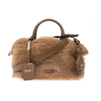 Max Mara Teddyholdals Handtas - Dames - Tassen - Bruin - Maat: ONE Size Zijde