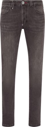 Philipp Plein Denim Trousers Super Straight Cut Basic