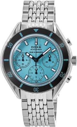 Doxa Sub 200 C-Graph Aquamarine Chronograph Blue Dial Stainless Steel Mens Watch 798.10.241.10