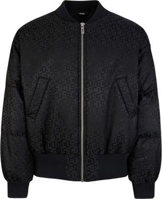 GCDS Gcds, Jassen, Dames, Zwart, S, Polyester, Monogram Bomber