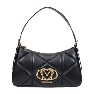 Love Moschino Borsa Pu Embossed - female - Love Moschino - Shoulder Bags - Black - ONE SIZE - Bags
