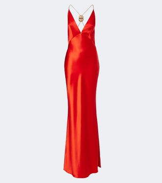 Retrof&ecirc;te Retrof&ecirc;te Arianell embellished satin gown