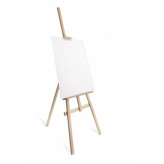 Trade Shop Trade Shop - Cavalletto Pittorico In Legno Inclinabile 145 Cm Pittura Esposizione Tele Quadri