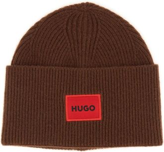 HUGO BOSS Beanie Hat With Logo-Uomo