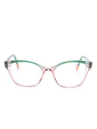 Face à Face Eileen 3 cat-eye frame glasses - women - Acetate - 54 - Green