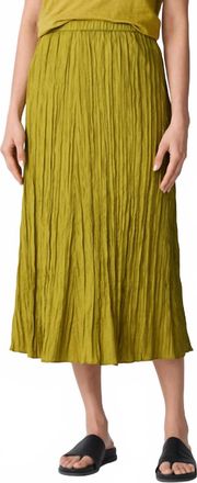 Eileen Fisher Full Length Flared Skirt In Golden Pear
