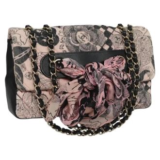 Chanel Pre-owned Corduroy Schoudertas - Dames - Pre-owned - Roze - Maat: ONE Size Corduroy