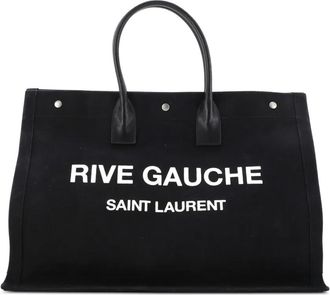 Saint Laurent Rive Gauche Shopper Canvas Large tote bag - Zwart