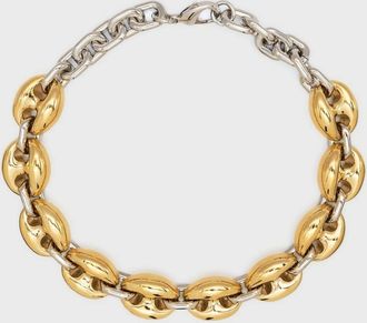 Paco Rabanne Collana in maglia di alluminio