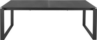 Maisons du monde Mesa de jardín extensible de aluminio gris antracita para 8/10 personas L.206/266