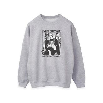 Disney Dames/Dames Elk sprookje heeft een schurk nodig Sweatshirt (Heide Grijs)