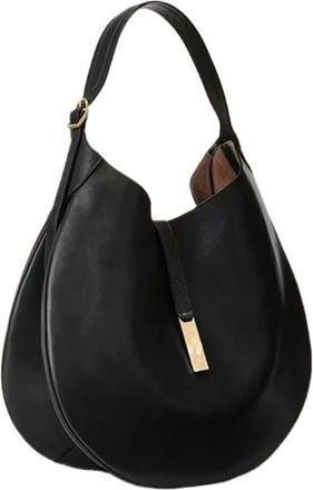 Generic Compatible For Vintage Women Shoulder Bag Bags Ladies Large Capacity Tote Underarm(Black B)