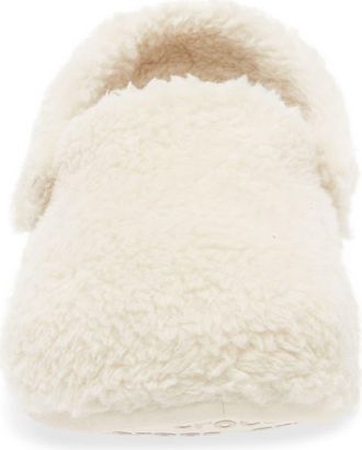 Crocs Classic Cozzzy Faux Fur Slipper Clog in Stucco at Nordstrom, Size 10 Womens