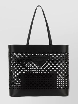 Prada na leather beach bag