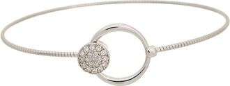Meshmerise 18K Plated 0.20 Ct. Tw. Diamond Bangle Bracelet