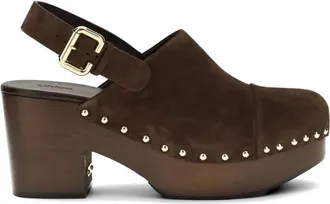 Chlo&eacute; Clog Gold Studs Jeanette