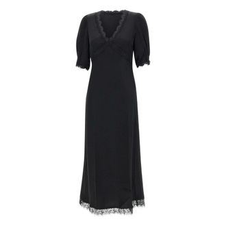 Rixo Maxi Dresses, female, Black, M, Annina Midi Dress