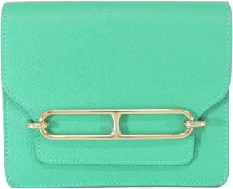 Herm&egrave;s Mint Green Wallet (Bi-Fold) (Pre-Owned)