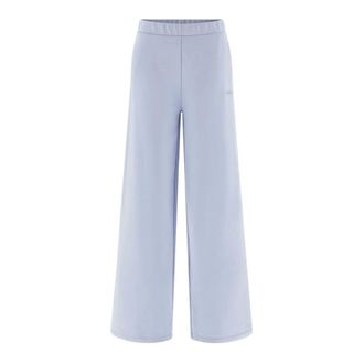 Guess Yayoi Wide Leg Trousers - female - Guess - Wide Trousers - Blue - XS - Trousers