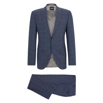 HUGO BOSS Heren, Pakken, Blauw, Maat: L