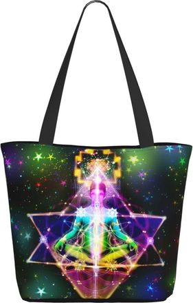 AOOEDM Sacred Geometry Symbol Merkaba Star Ladies Shopping Bag 13x11x7in.The Perfect ValentineS Day Gift.It Is The Best ValentineS Day Gift For Mom, Daughter