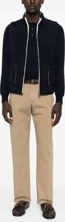 Pantaloni Torino Mens Reworked Trousers - Tan Cotton - Size EU 46 (Mens)