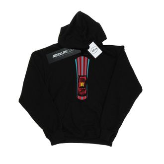 Disney Heren Cars Bliksem McQueen Strepen Hoodie (Zwart)