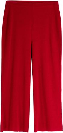Marina Rinaldi Red Wide Leg Wool Blend Trousers Size M