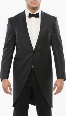 Corneliani Virgin Wool Peak Lapel LEADER Tail-Coat Blazer size 56